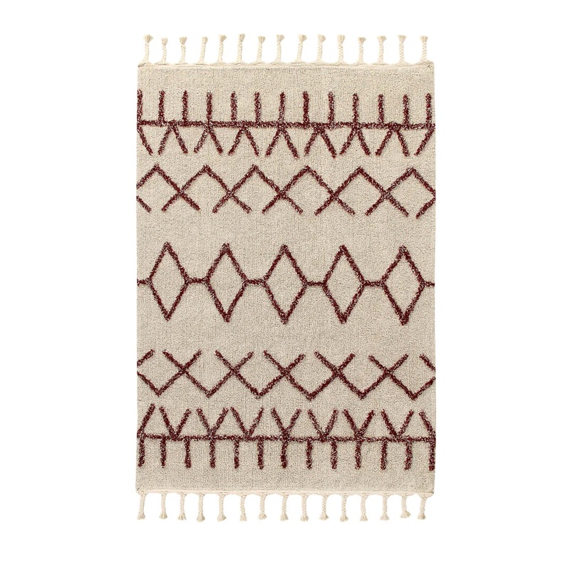 BEREBER BURGUNDY SMALL|120 x 160 cm