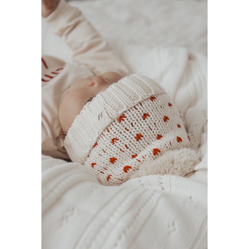 Luna + Luca Little Love Pom Beanie