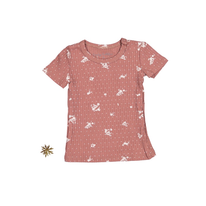 The Printed Short Sleeve Tee – Rosewood Floral