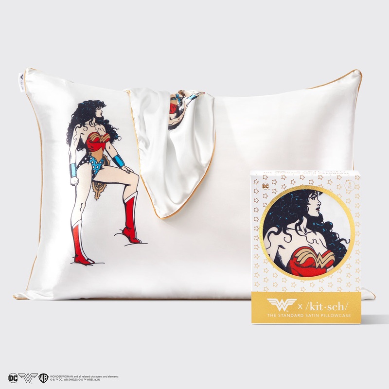Wonder Woman x Kitsch Satin Pillowcase – Believe In Wonder