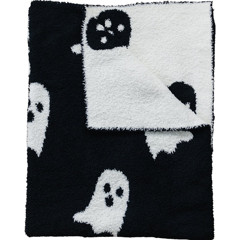 Ghosts Plush Blanket|Lovey 15X20|Baby Blanket 30X40|Child/Adult 45X60