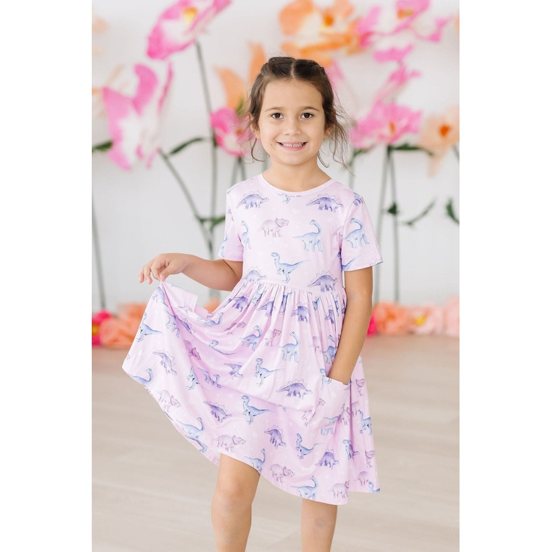 Jurassic Joy S/S Pocket Twirl Dress