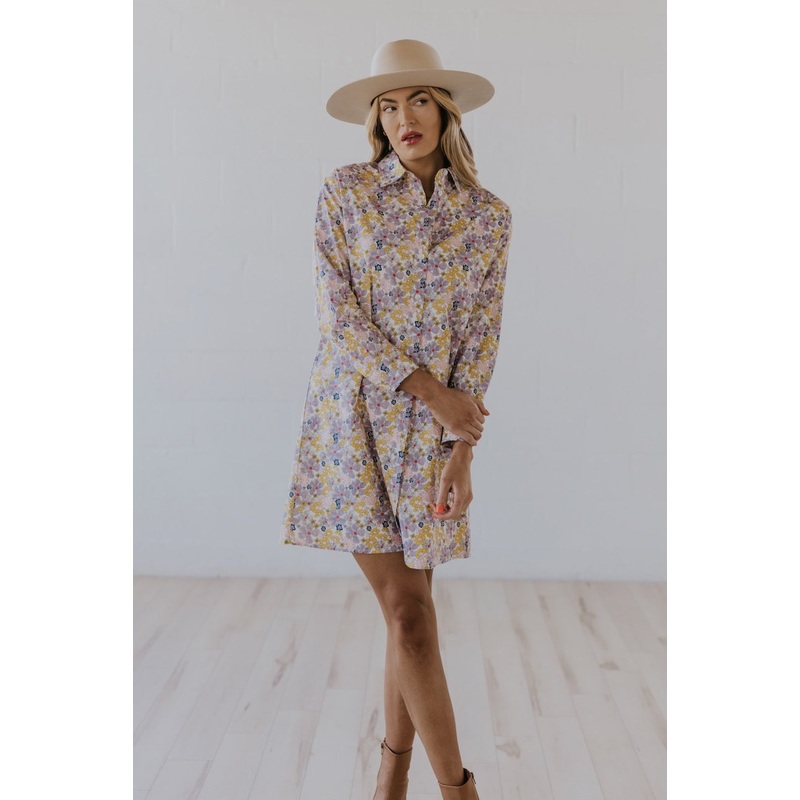 Little Bird Floral Shirt Dress