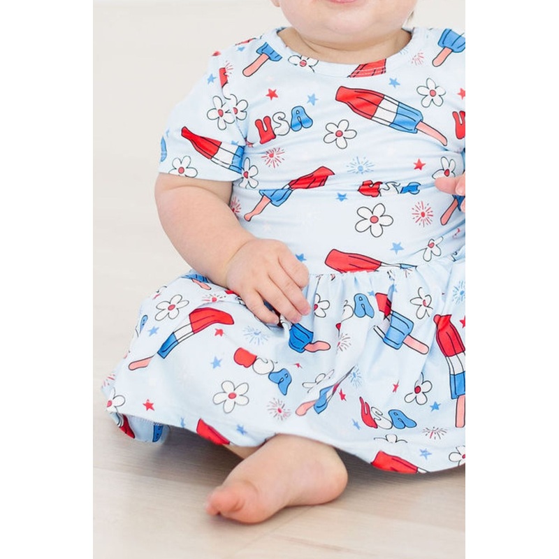 Proudly Patriotic S/S Twirl Bodysuit