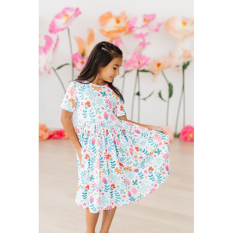 Sunlit Garden S/S Pocket Twirl Dress