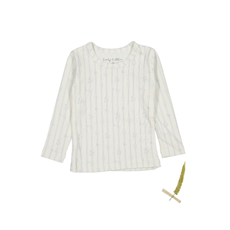 The Printed Long Sleeve Tee – Linear Leaf