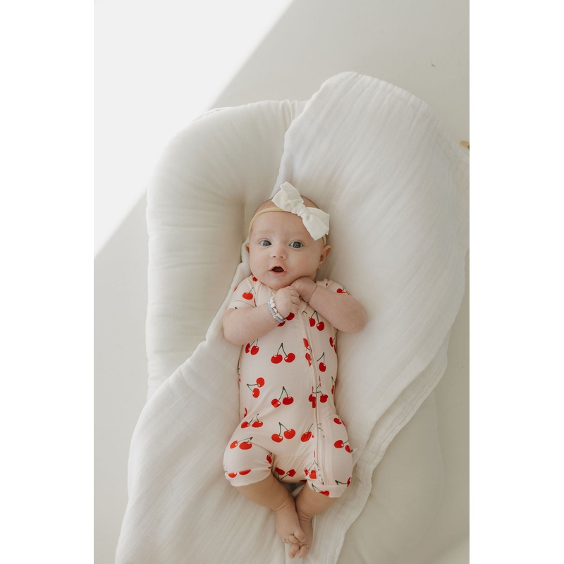 Bamboo Zip Shortie | Cherry Orchard