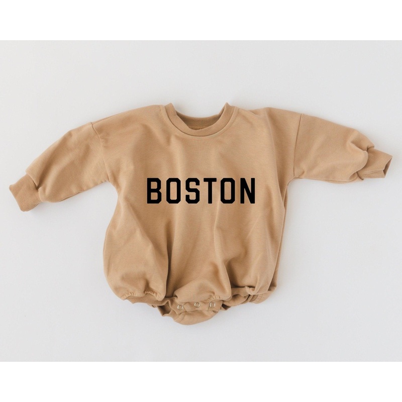 Boston Sweatshirt Romper – more colors