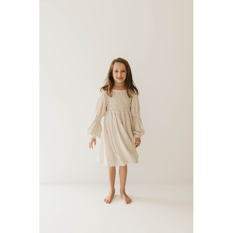 Children’s Linen Dress | Flax|2/3 Years|4/5 Years|6/7 Years|8/9 Years