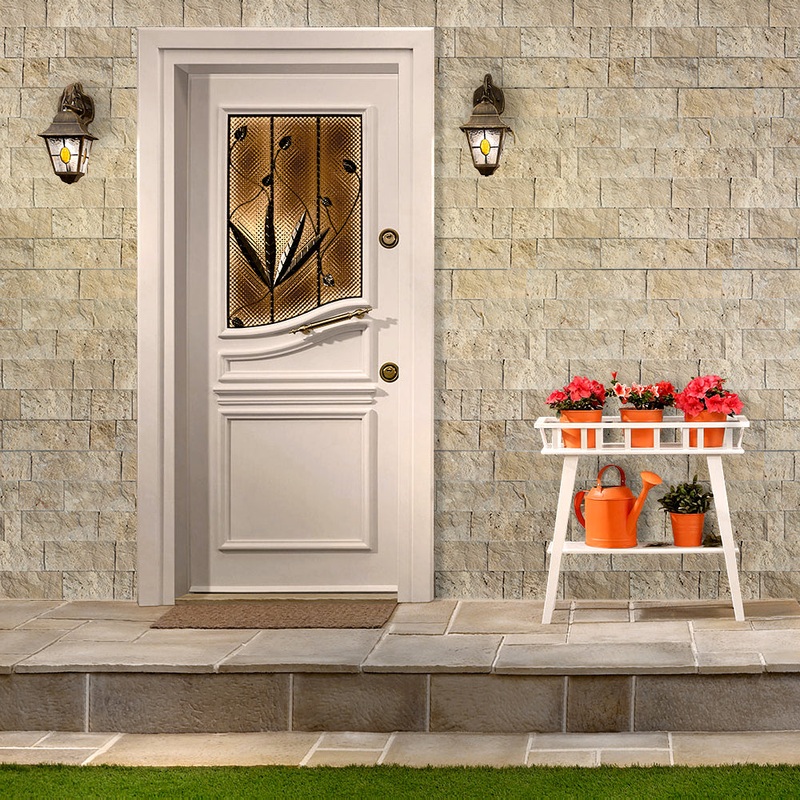 Ivory Light 6xFree Length Split-face Natural Travertine Wall Tile – Livfloors Collection