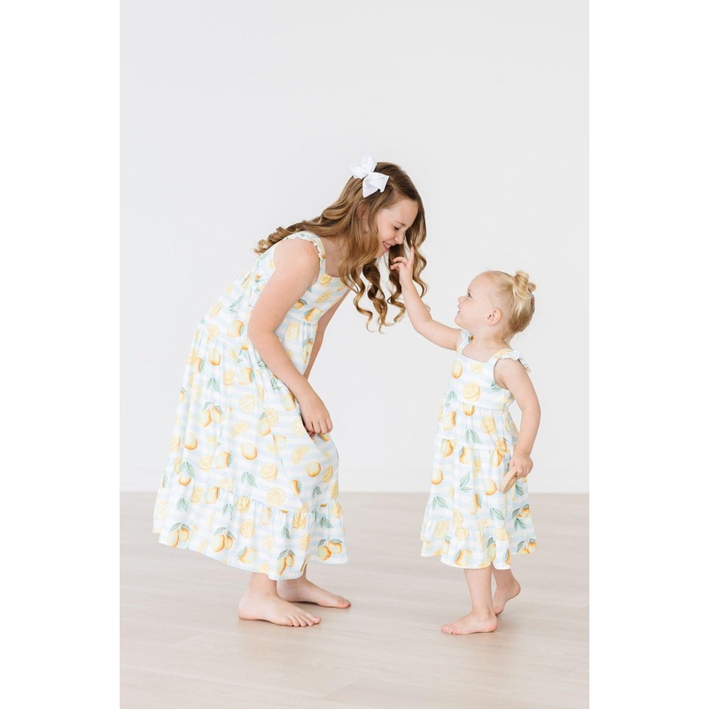 Lovely Lemons Ruffle Maxi Dress