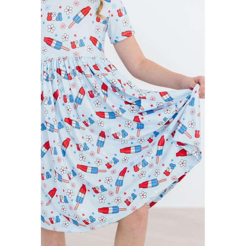 Proudly Patriotic S/S Pocket Twirl Dress