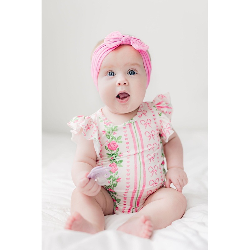 Rosebud Bows S/S Flutter Bodysuit