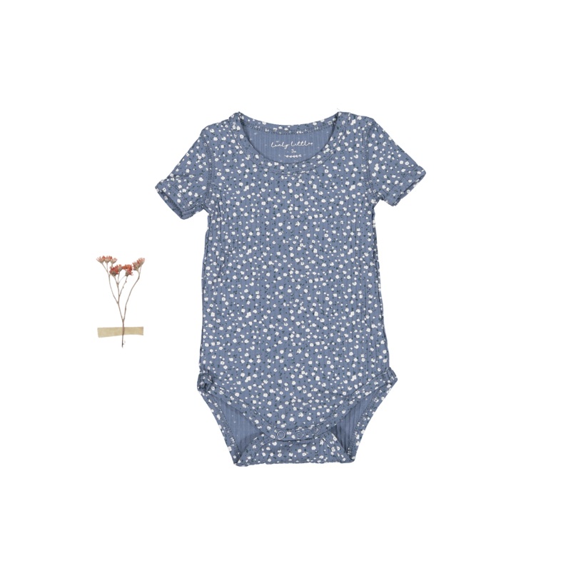 The Printed Short Sleeve Onesie – Midnight Bud