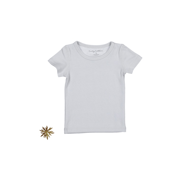 The Short Sleeve Tee – Cloud|3m|6m|12m|18m|24m|36m|4y|6y|8y