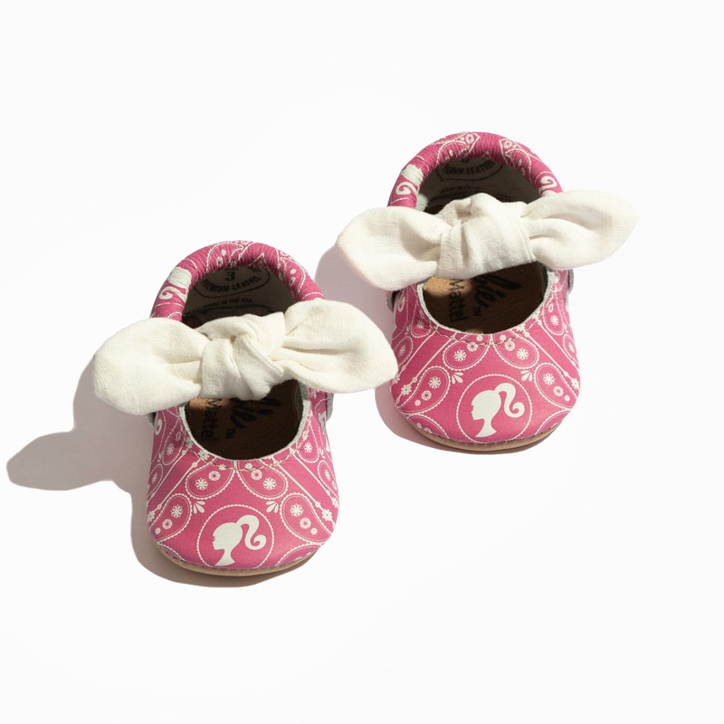 Barbie Paisley Knotted Bow Baby Shoe