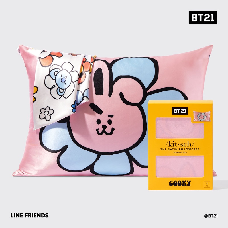 BT21 meets Kitsch Satin Pillowcase – COOKY