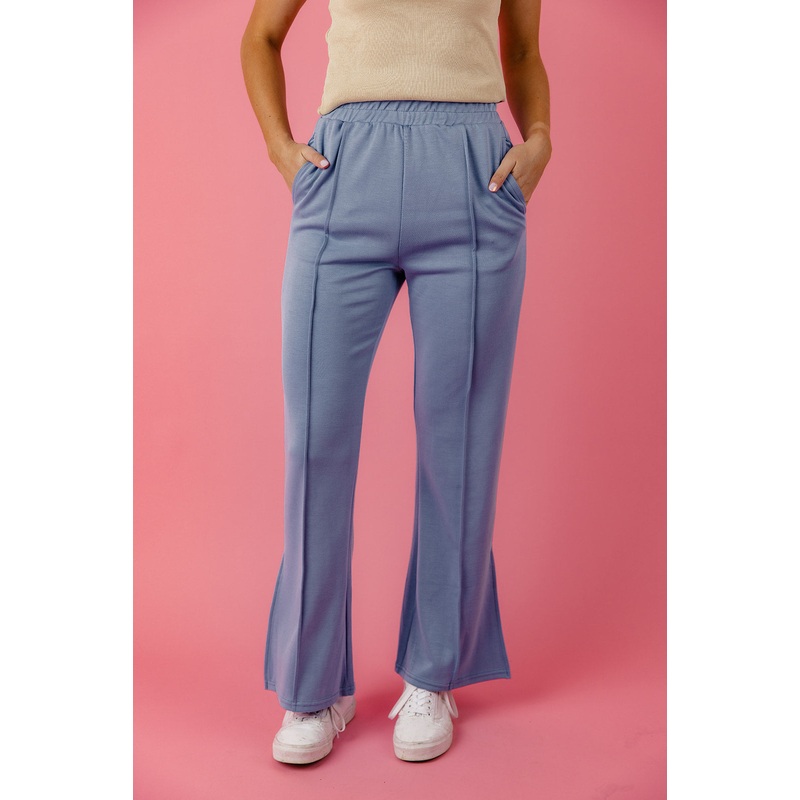 Leona Wide Leg Pants|SteelBlue|S|M|L