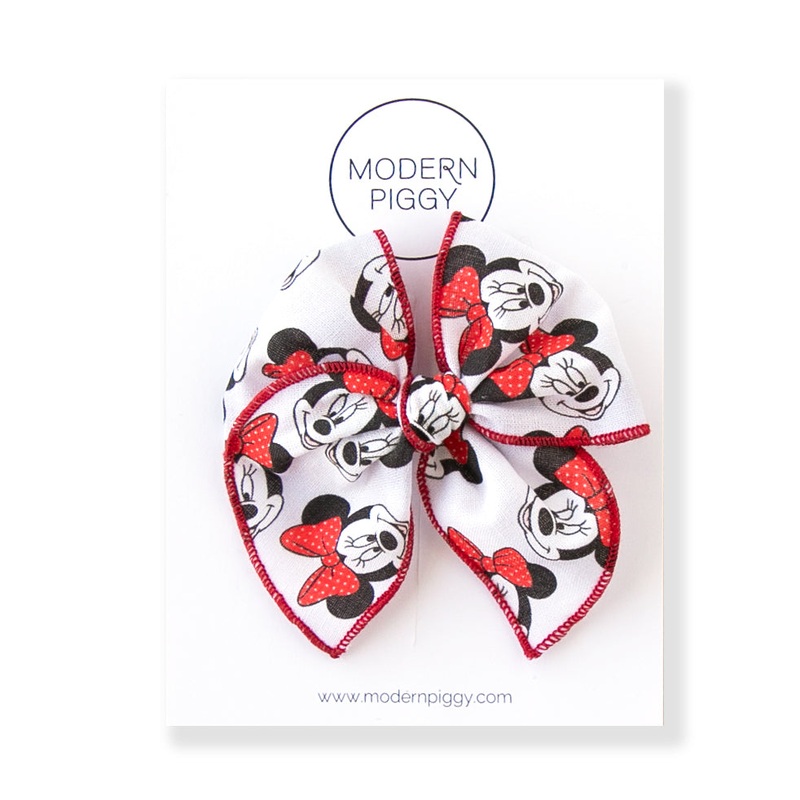 Minnie | Petite Party Bow|Alligator Clip|Nylon Headband