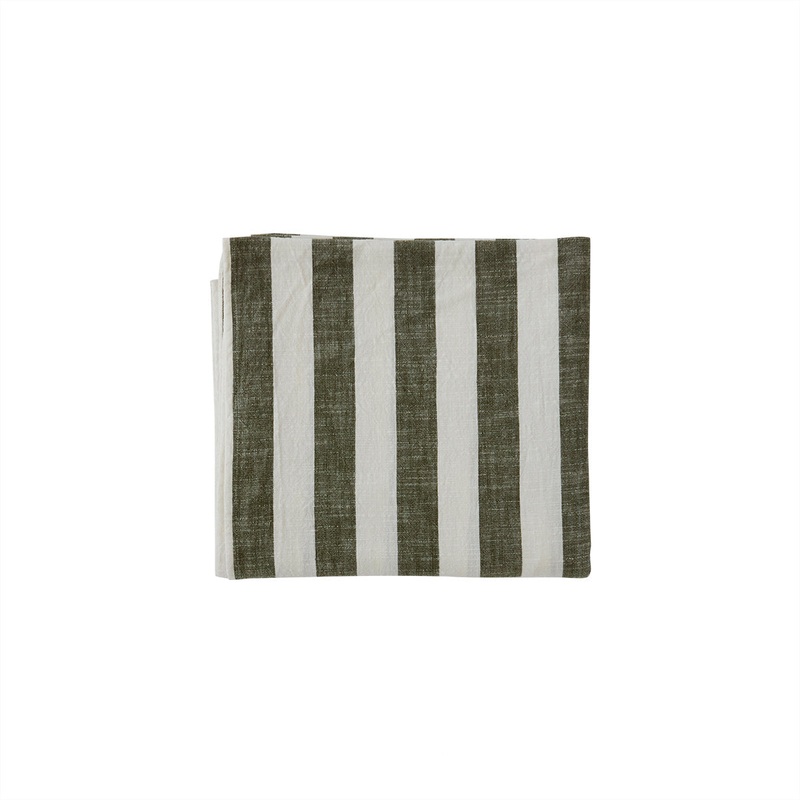Striped Tablecloth – Small – Olive
