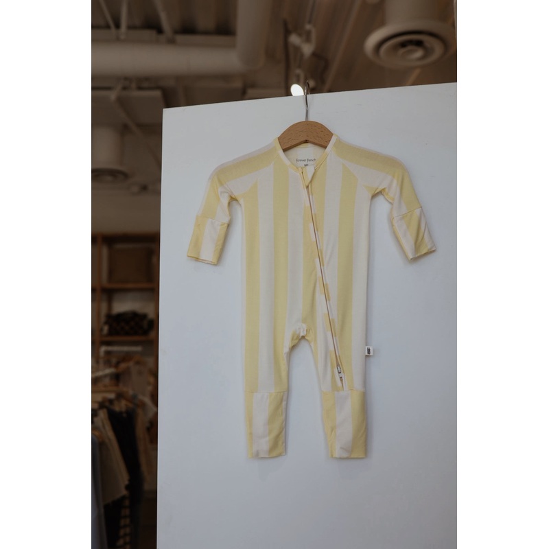 Bamboo Zip Pajamas | Butter|Newborn|0-3 Months|3-6 Months|6-12 Months|12-18 Months|18-24 Months