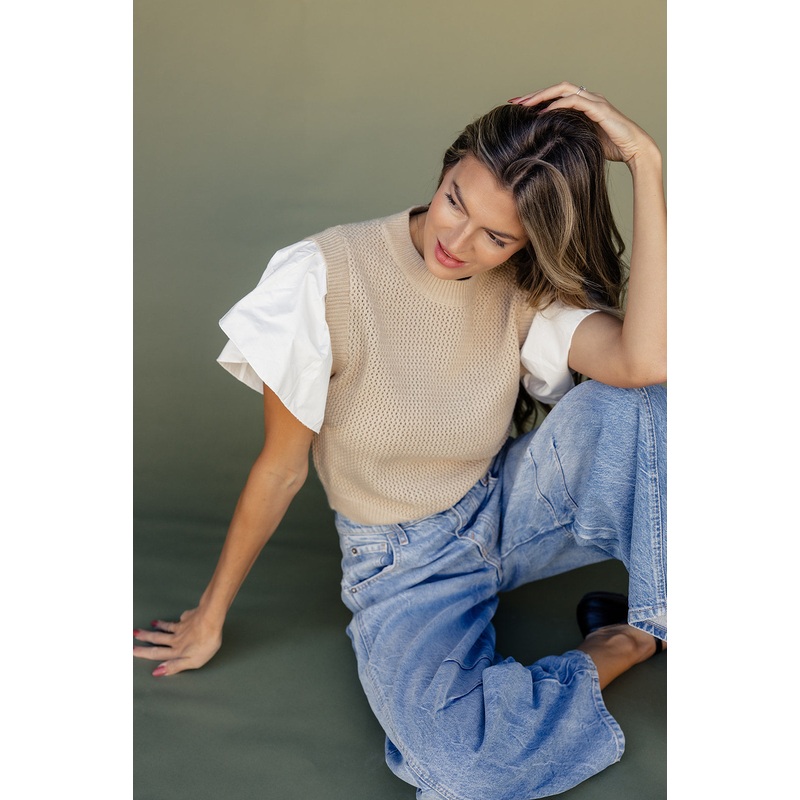 Here Tonight Flare Sleeve Vest