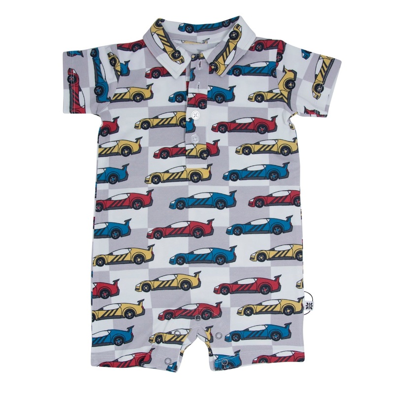 Matchbox Cars Polo Romper|Newborn|0-3 Months|3-6 Months|6-12 Months|12-18 Months|18-24 Months|Matchbox Cars