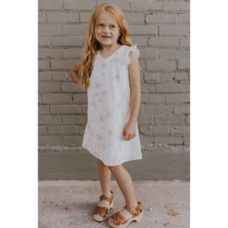 Mini Cerelia Ruffle Sleeve Dress