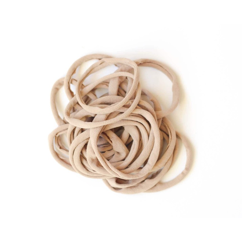 Nude Nylon Headbands WHOLESALE | Set of 1-400