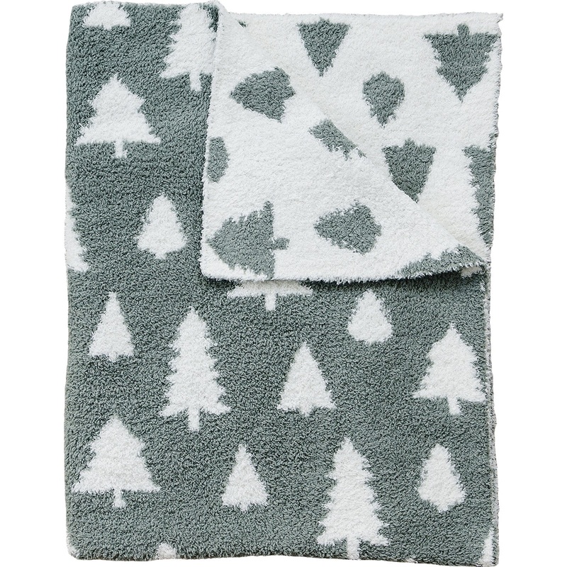 Pines Plush Blanket|Lovey 15X20|Baby Blanket 30X40|Child/Adult 45X60