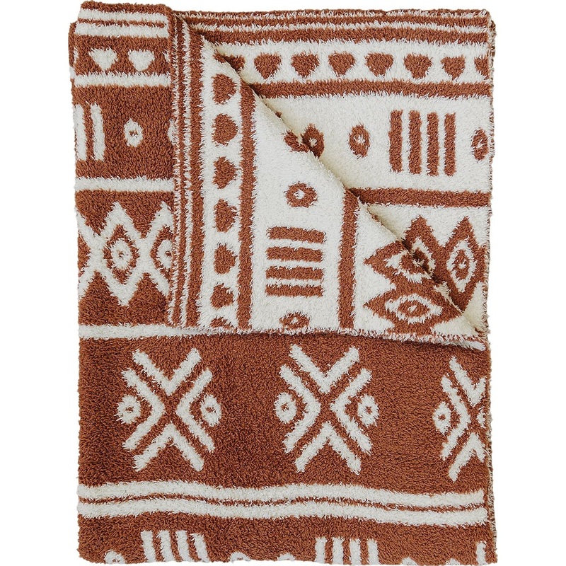 Rust Alpine Plush Blanket|Lovey 15X20|Baby Blanket 30X40|Child/Adult 45X60