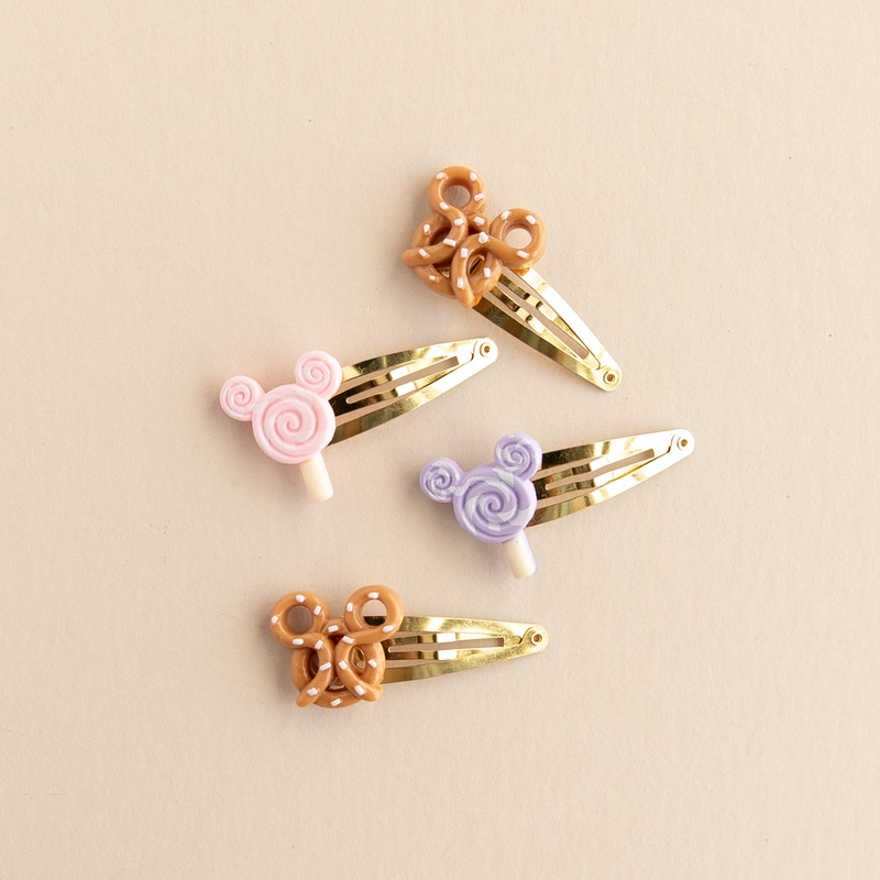 Snacks – Pink & Purple | Snap Clip Set