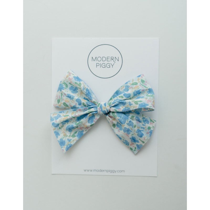 Spring Garden-Blue | Hand-tied Bow