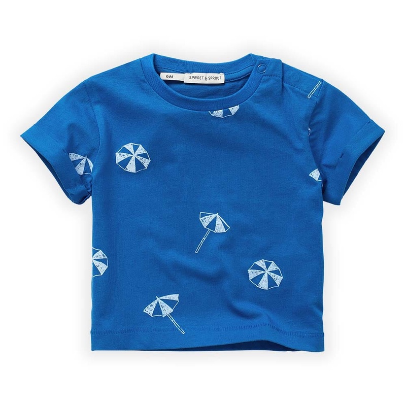 T-Shirt Umbrella Print – Azzurra Blue