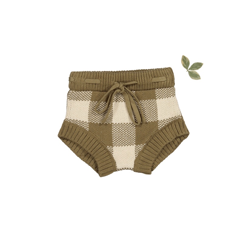 The Gingham Knit Bloomer – Golden