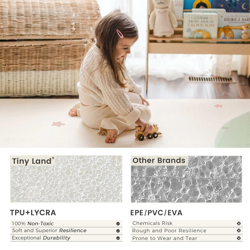 Tiny Land Baby Playmat Striped Meadow