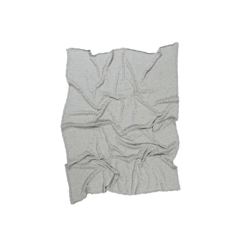 BABY BLANKET BISCUIT GREY|Gray|90 x 120 cm
