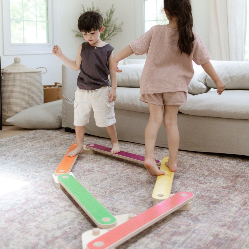Balance Beam|Rainbow|Sunset|Ocean|Meadow|Blush Ember|Earth Tones|American Maple|Red Oak|Nordic|Unfinished