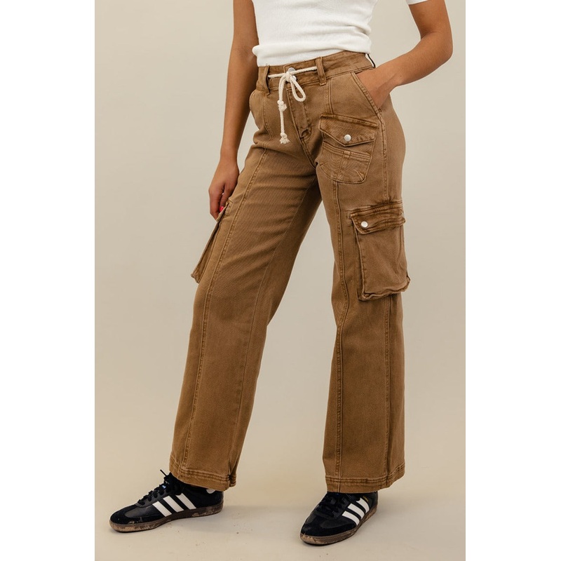 Colton High Rise Cargo Straight Pants