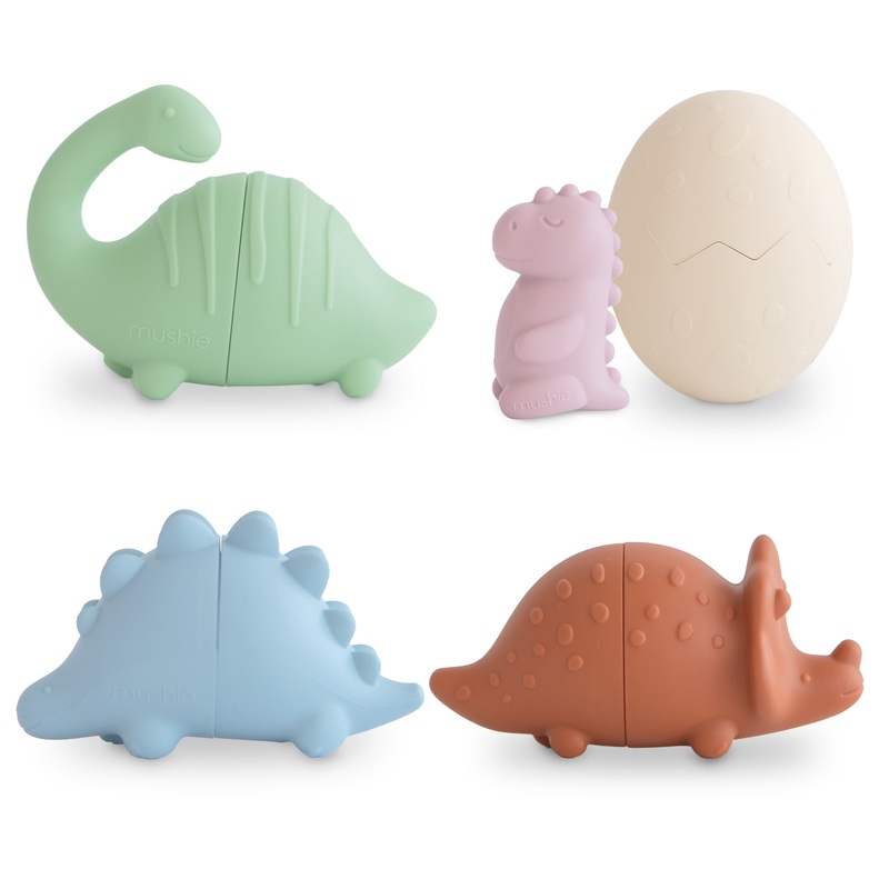 Dino Mold Free Bath Play Set – 4 Pack