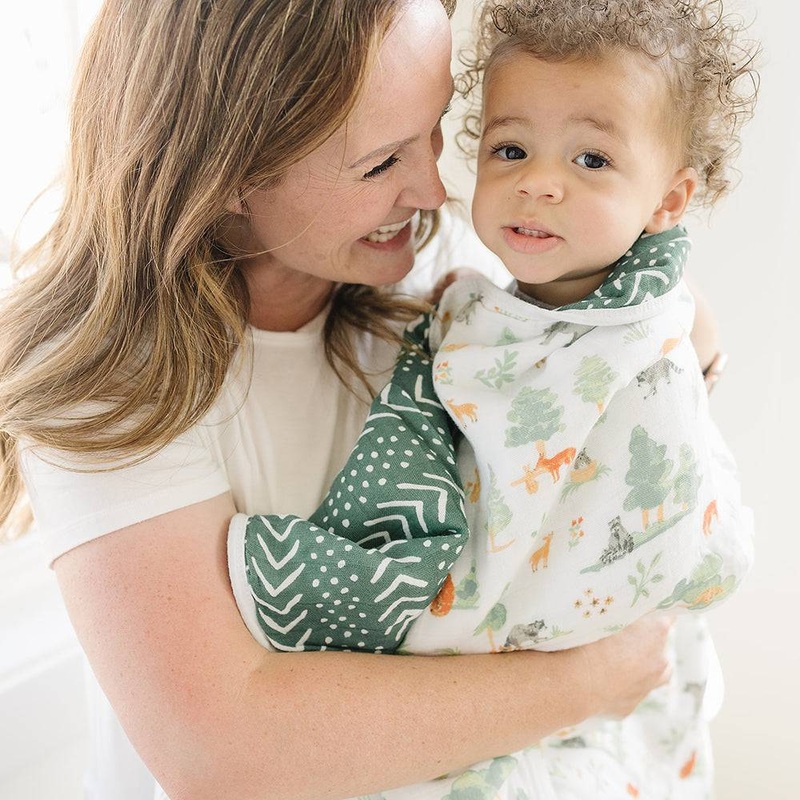 Forest Friends + Mudcloth Premium Cotton Snuggle Blanket