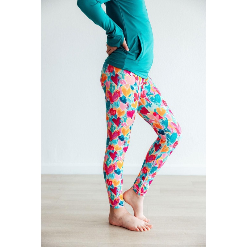 Heart Hustle Active Legging|2T|3T|4T|5/6|7/8|9/10|11/12