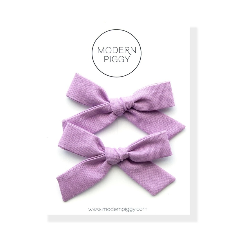 Striking Purple | Pigtail Set – Hand-tied Bow