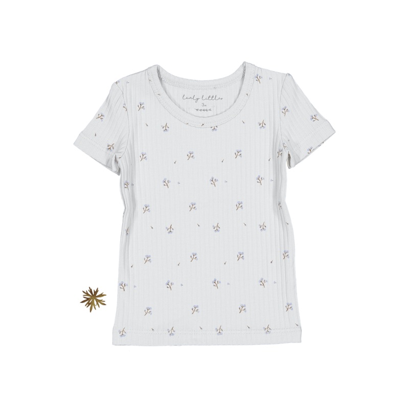 The Printed Short Sleeve Tee – Sky Blossom