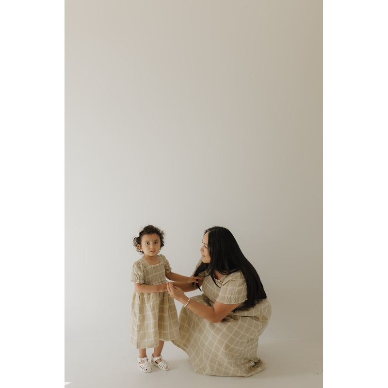 Toddler Muslin Dress | Linen Grid