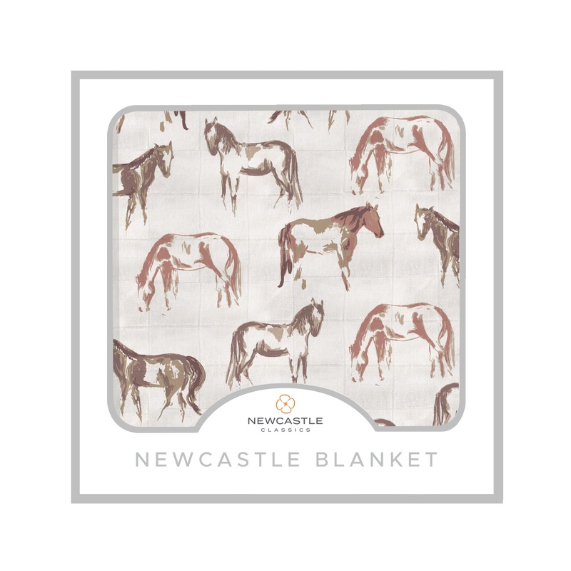 Wild Horses Bamboo Newcastle Blanket