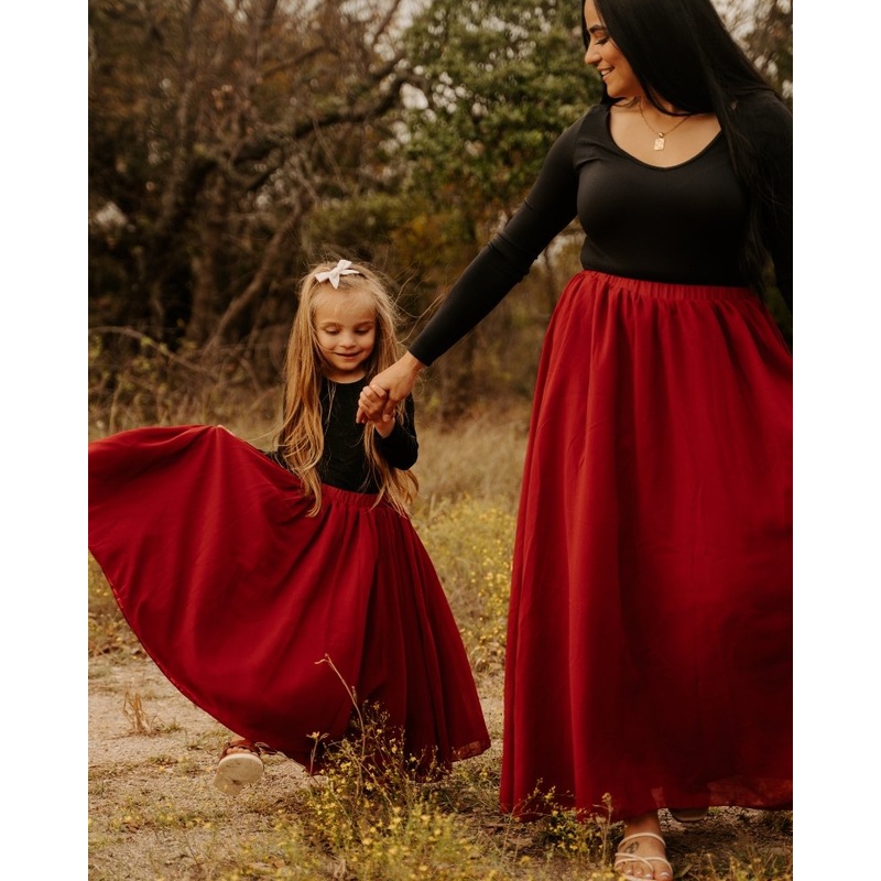Aurora Maxi Skirt – Wine|0-3months|3-6months|6-9months|9-12months|12-18months|18-24months|Small (Women)|Medium (Women)|Child|Adult