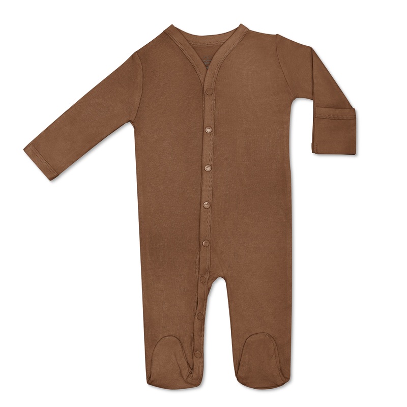 Bamboo Blend Footie – Caramel|0-3 mo.|3-6 mo.|6-9 mo.|Caramel