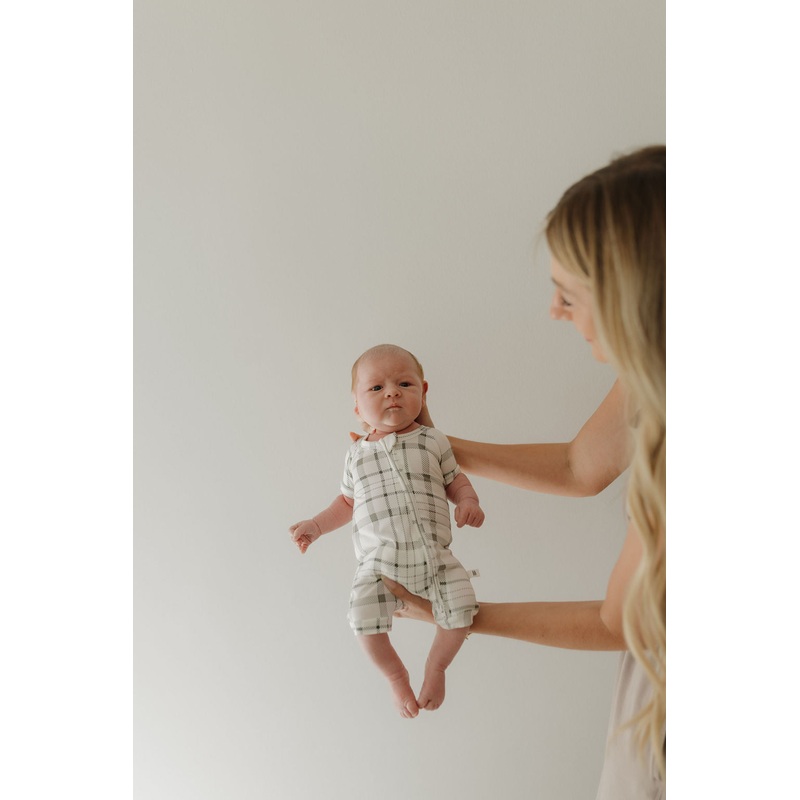 Bamboo Zip Shortie | Picnic Plaid
