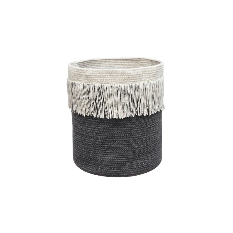 BASKET ZARANG CHARCOAL|25 x 25 cm|33 x 38 cm|Charcoal
